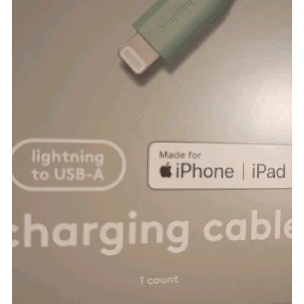 Heyday Charging Cable USB-A 10 Ft iPad iPhone 14 And Older‎ (Cable Only)